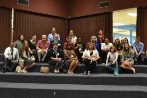 Members of the TN Arts Commission Board and staff with Convington student tour guides and faculty 